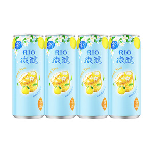 新品RIO锐澳预调鸡尾酒低度微醺330ml*4罐柚子酒果酒女士酒甜酒