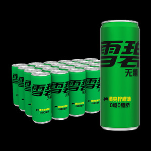 檀健次代言 雪碧碳酸饮料无糖摩登罐整箱汽水