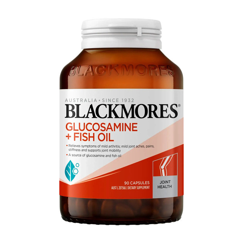 BLACKMORES澳佳宝维骨力氨糖鱼油双效合一养护关节疼痛90粒正品 109元