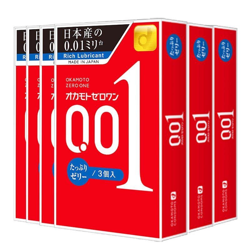 【自营】okamoto冈本001避孕套200%润滑持久0.01安全套3只装*6盒 182.87元