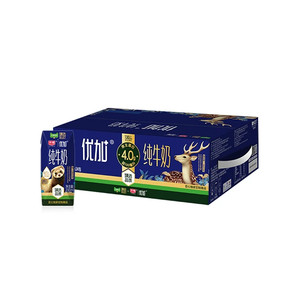 猫超臻选4.0g蛋白纯牛奶光明优加200mL*24盒*2箱新老包装随机发货