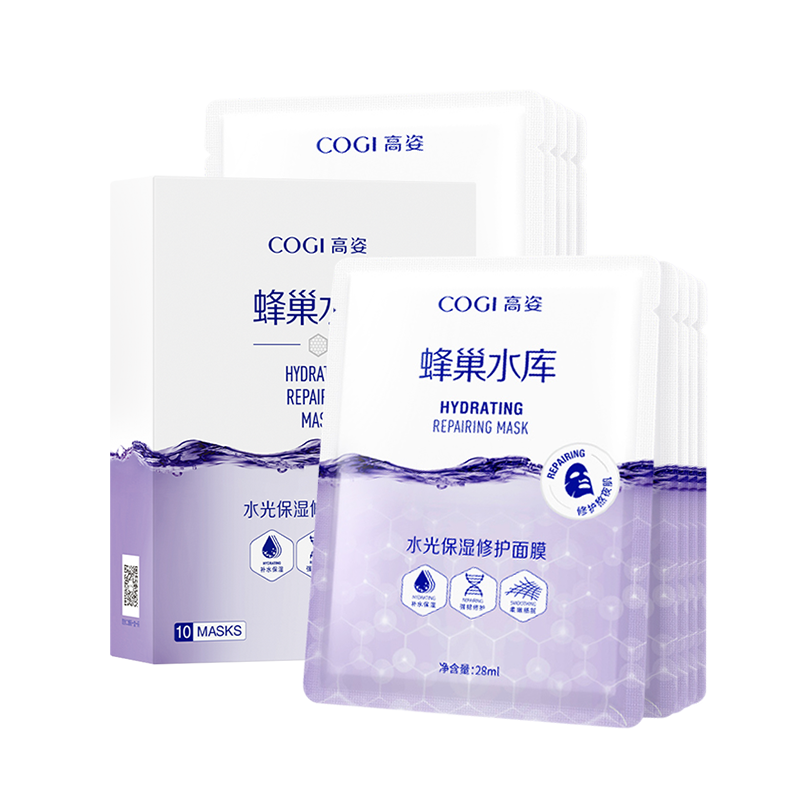 COGI/高姿蜂巢水库面膜30片装女熬夜修护虾青素正品补水保湿 62.3元