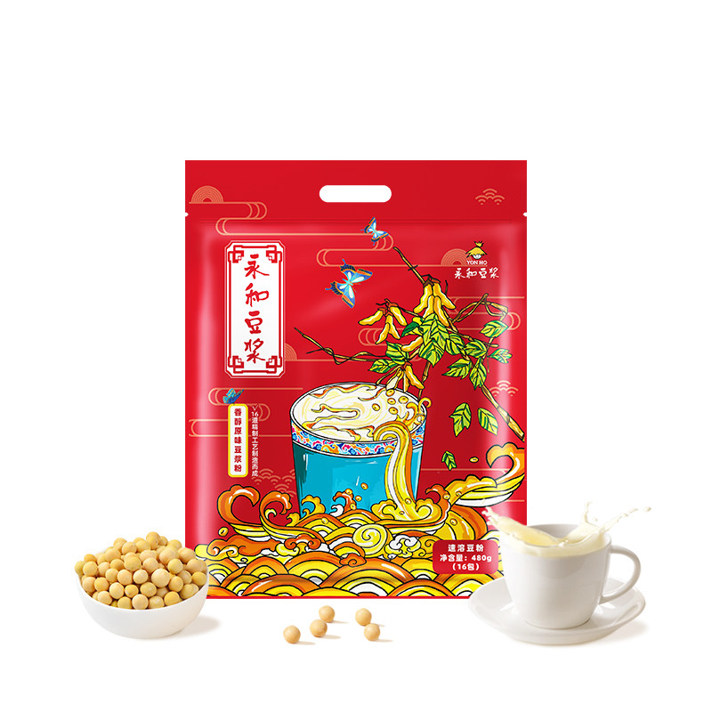 【姜妍推荐】永和豆浆450g480g经典香醇原味低甜代早餐黄豆豆浆粉 17.8元