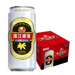 珠江啤酒官方旗舰店老珠江纯生精酿烈金刚珠江啤酒500mL*12罐整箱