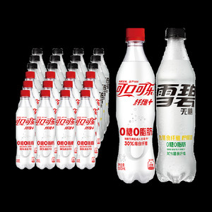 可口可乐益生元500ml*12瓶+雪碧益生元500ml*12瓶饮料 随机发货