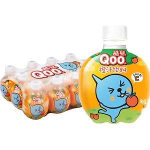 可口可乐美汁源「酷儿Qoo」橙汁果汁/果味饮料含维生素C营养早餐
