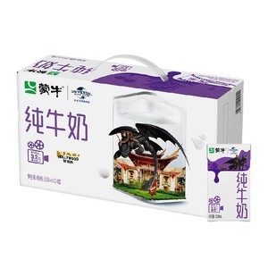 【3月产新老包装随机】蒙牛纯牛奶250ml*24盒