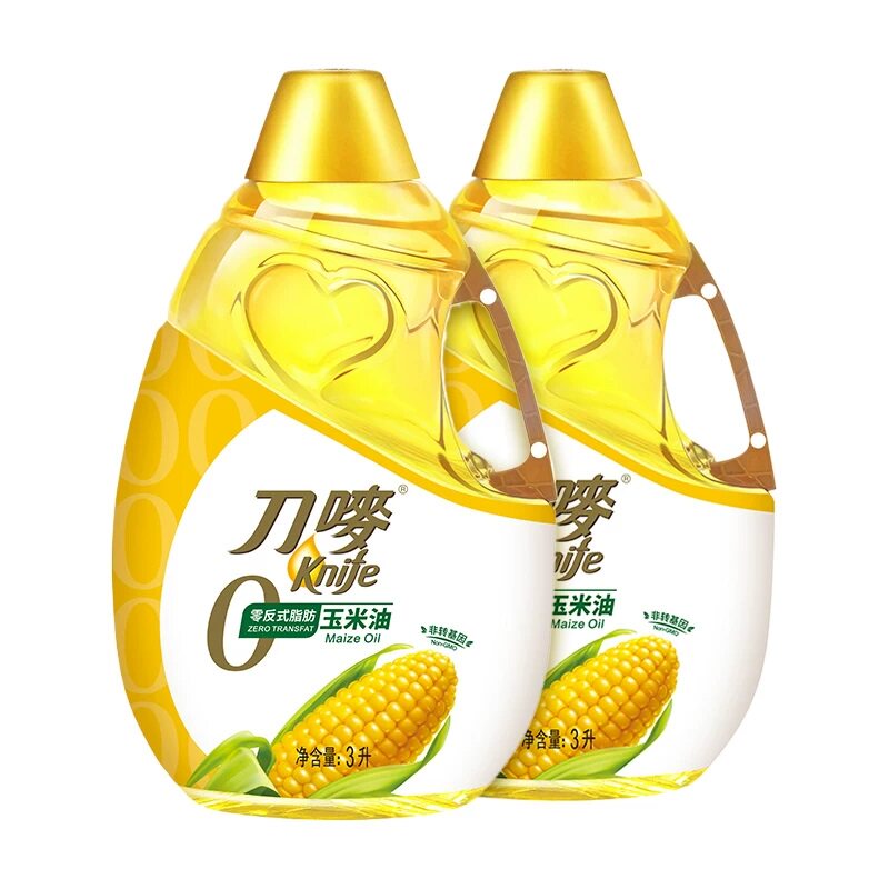 刀唛零反式脂肪玉米油3L*2瓶植物油炒菜烹饪家用食用油 75.61元