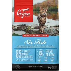 Orijen原始猎食渴望猫粮成猫幼猫粮六种鱼进口1.8kg最近效期26/12