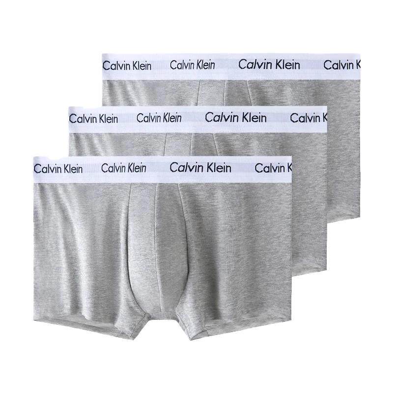 【自营】Calvin Klein/凯文克莱男士平角内裤3条装 多颜色组合 138.03元