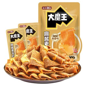 盐津铺子大魔王麻酱素毛肚零食休闲小吃食品魔芋辣爽好吃的小零食