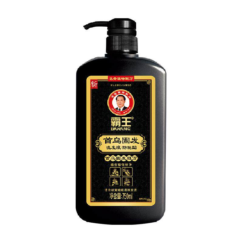 霸王首乌强韧洗发液洗发水750ml何首乌盈亮洗头膏黑芝麻控油蓬松 19元