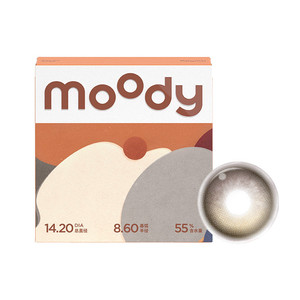 moody美瞳日抛疯狂动物城2尼克棕彩色隐形眼镜中小直径10片专享
