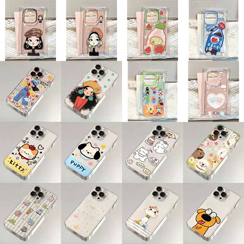 班港新款趣味卡通可爱苹果17/16promax手机壳iPhone15/14/13创意12pro透明11防摔14plus硅胶17air软套 9.9元