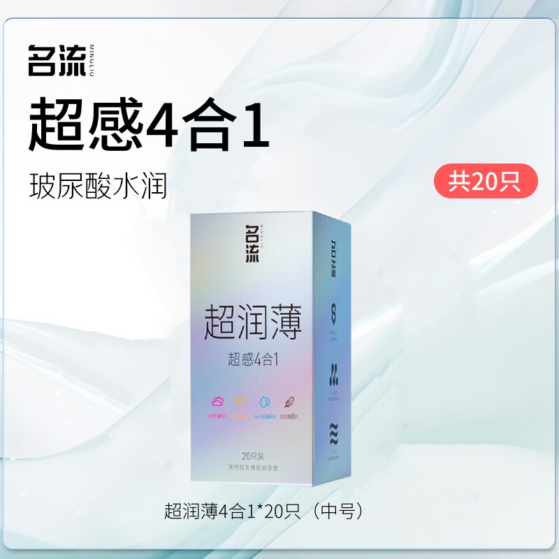 名流避孕套超薄裸入003玻尿酸润滑安全套情趣byt水润颗粒男女正品 11.9元