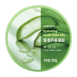 【下拉享优惠】屈臣氏补水保湿芦荟凝胶舒缓水润温和不刺激自然芦