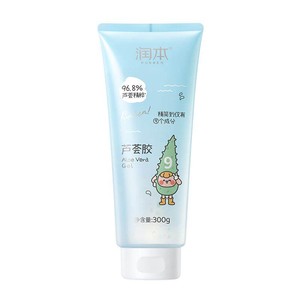 润本芦荟胶儿童晒后舒缓补水夏季保湿霜儿童身体乳宝宝护肤润肤乳