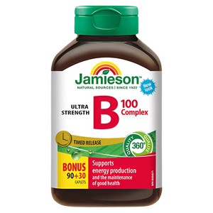 【自营】Jamieson/健美生天然肌醇B5加拿大复合维B族缓释片120片