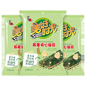 【活动专属】美好时光果蔬海苔脆海苔即食紫菜儿童休闲小零食