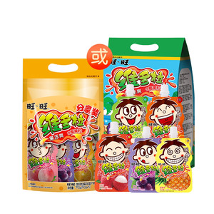 旺旺维多粒果冻爽750g可吸果冻夏日冰品清凉解暑办公室零食