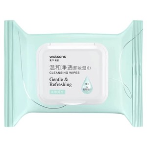 屈臣氏氨基酸卸妆湿巾2包便携温和不刺激三合一深层清洁眼唇可卸