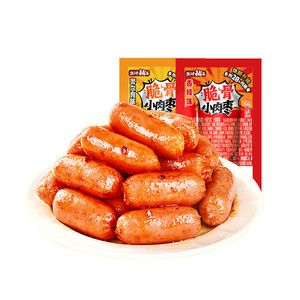 盐津铺子脆骨小香肠鸡肉肠烤肠小肉枣肉类火腿肠休闲零食小吃食品