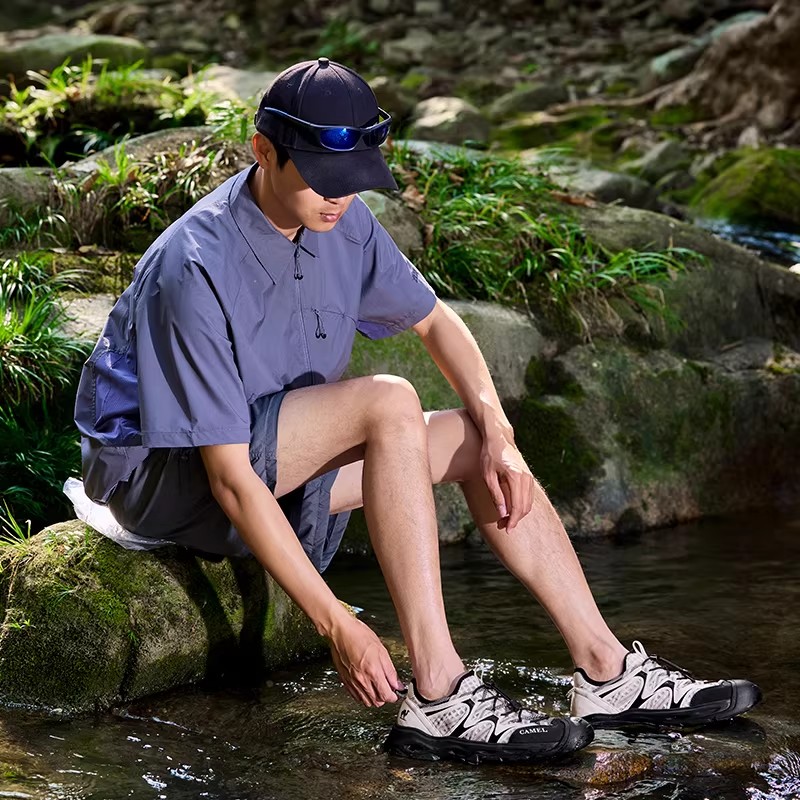 骆驼RT-轻浪男鞋夏季新款凉鞋透气户外运动徒步鞋防撞涉水溯溪鞋 279元