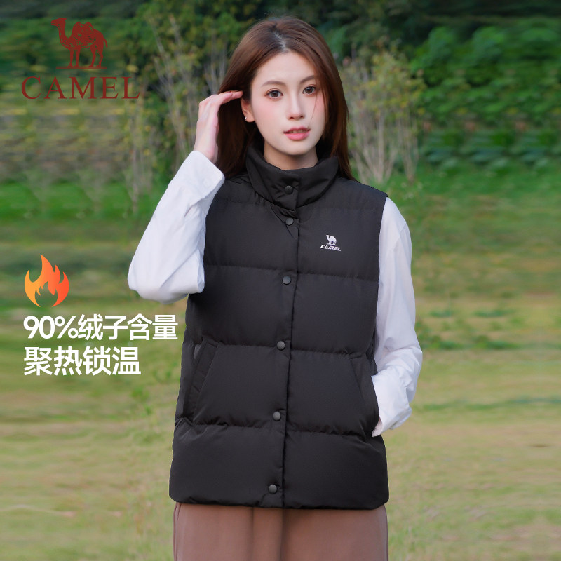 骆驼火炉羽绒马甲女士秋冬季立领保暖羽绒背心坎肩内胆外套棉衣男 239元