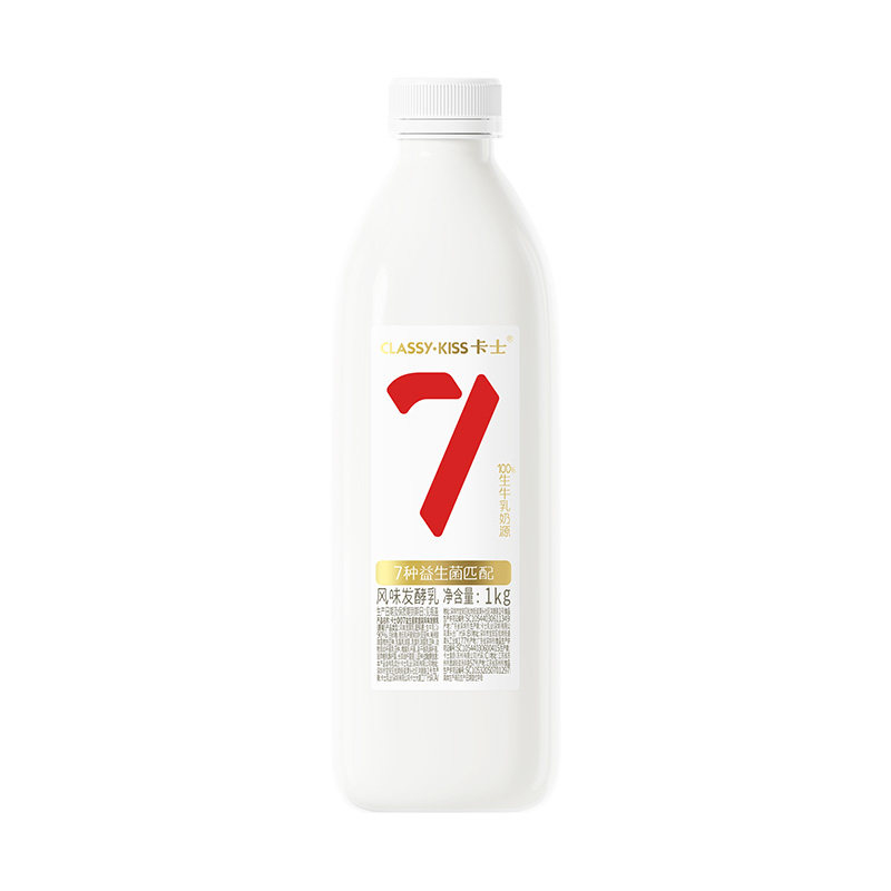 【专享丨2件起包邮】卡士低温酸奶007家庭装原味1kg/无蔗糖969g 40元