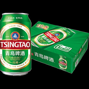 青岛啤酒经典整箱装泡沫绵密百年经典小麦啤酒新鲜