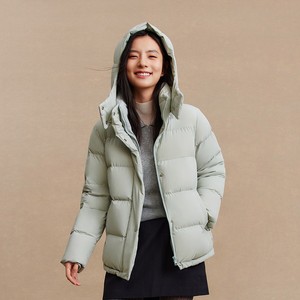 【白月光】波司登新款短款羽绒服女可拆卸帽后收腰弹力保暖显瘦