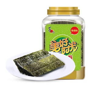 喜之郎美好时光原味海苔片大桶装即食紫菜包饭寿司材料儿童零食