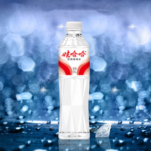 娃哈哈纯净水饮用水定制版晶钻水550mL*24瓶官方旗舰店正品整箱装