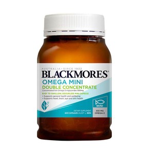 BLACKMORES澳佳宝高浓度无腥味女性小粒dha鱼油胶囊400粒omega3