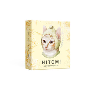 HITOMI希多蜜混血美瞳月抛大小直径自然舒适彩色隐形近视眼镜2片
