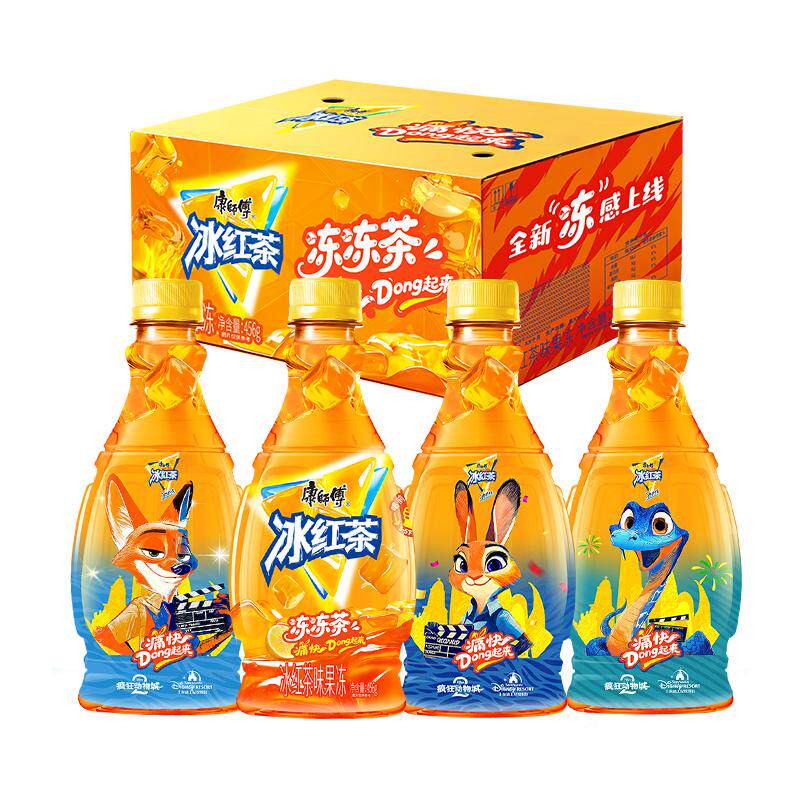 康师傅冰红茶冻冻茶整箱装果冻口味冰沙茶饮料饮品 32.3元