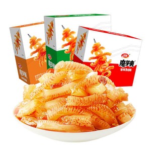 卫龙辣条魔芋爽三口味900g休闲零食品解馋素肉网红小吃素毛肚60包