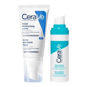 【海外店】CeraVe适乐肤PM乳+A醇精华护肤品套装祛痘焕亮现货速达