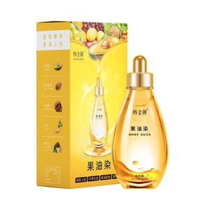 韩金靓正品染发剂黑茶色植物泡泡刺激无纯自己在家染发膏盖白女