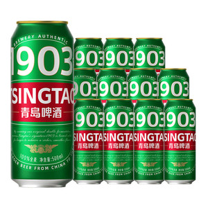 【闪购】青岛啤酒全麦1903精酿啤酒500ml*12听