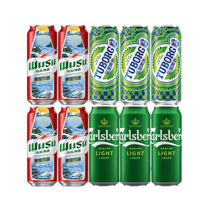 【特惠畅饮组合】嘉士伯啤酒500ML*15罐试饮尝鲜9种口味非原箱