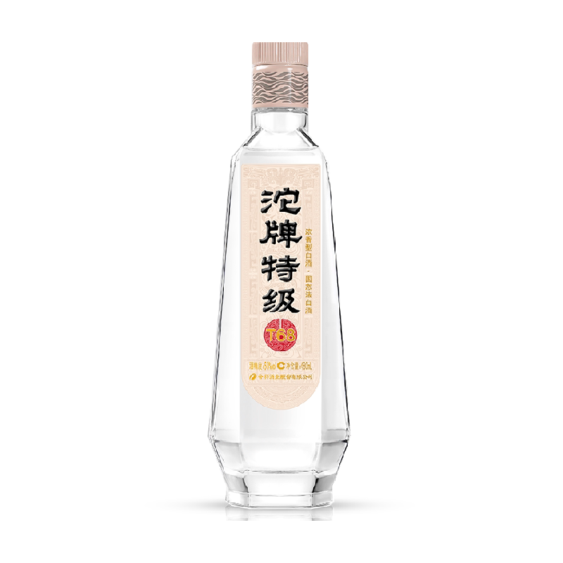 舍得酒业沱牌白酒T68特级50度浓香型光瓶装粮食酒水