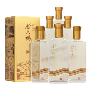 【热销口粮】金六福臻品鉴藏53度整箱清香纯粮白酒自饮口粮宴席酒