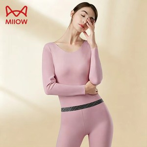 猫人保暖内衣套装女士秋衣秋裤随心裁/德绒/棉舒绒/棉莱卡清仓