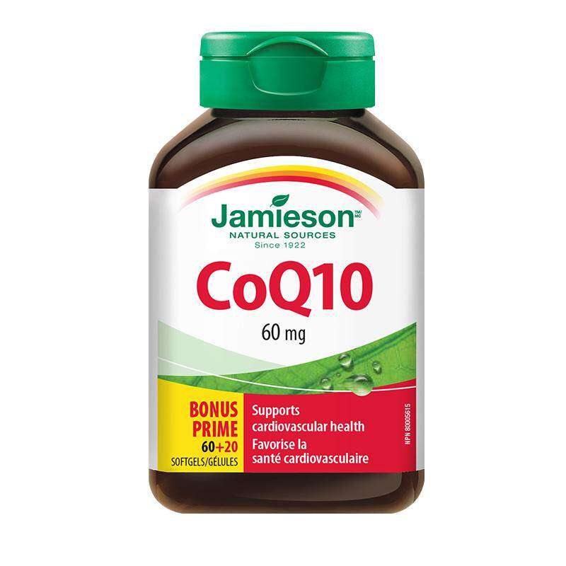 Jamieson健美生加拿大进口辅酶Q10软胶囊80粒 59元