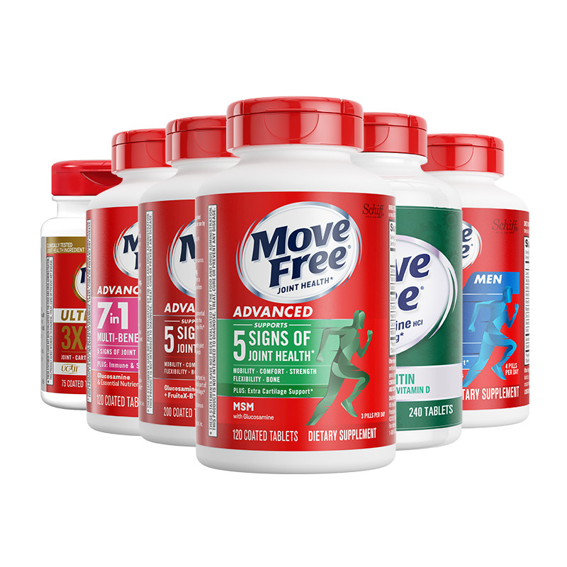 益节MoveFree氨糖维骨力软骨素骨胶原钙片中老年关节养护长辈送礼 120.21元