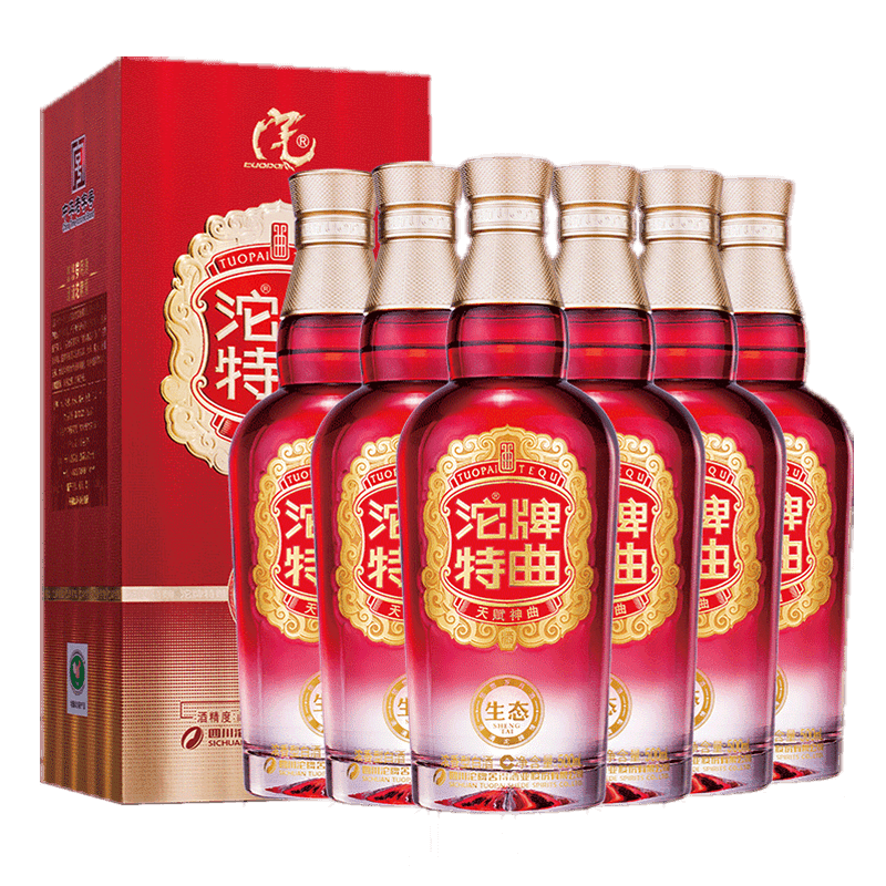 沱牌生态特曲酒52度500ml*6瓶整箱装浓香型白酒新老包装随机L 219元
