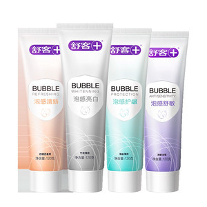 【任选3件送2件】舒客矿物牙膏泡感美白清新成人官方正品旗舰店