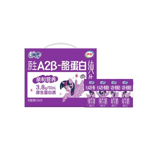 QQ星儿童纯牛奶3.8g蛋白A2β-酪蛋白125ml*16盒6月