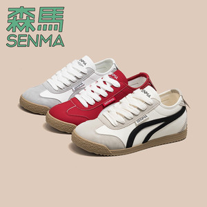 SENMA/森马女鞋2026秋季新款复古德训鞋增高防滑阿甘板鞋运动女款